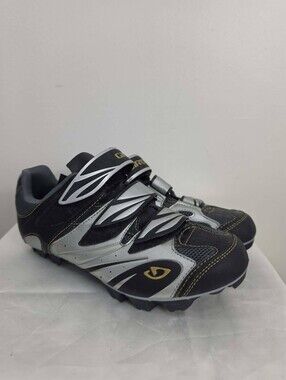 Women's Giro Reva Cycling Shoes Black and Silver Size 8.25